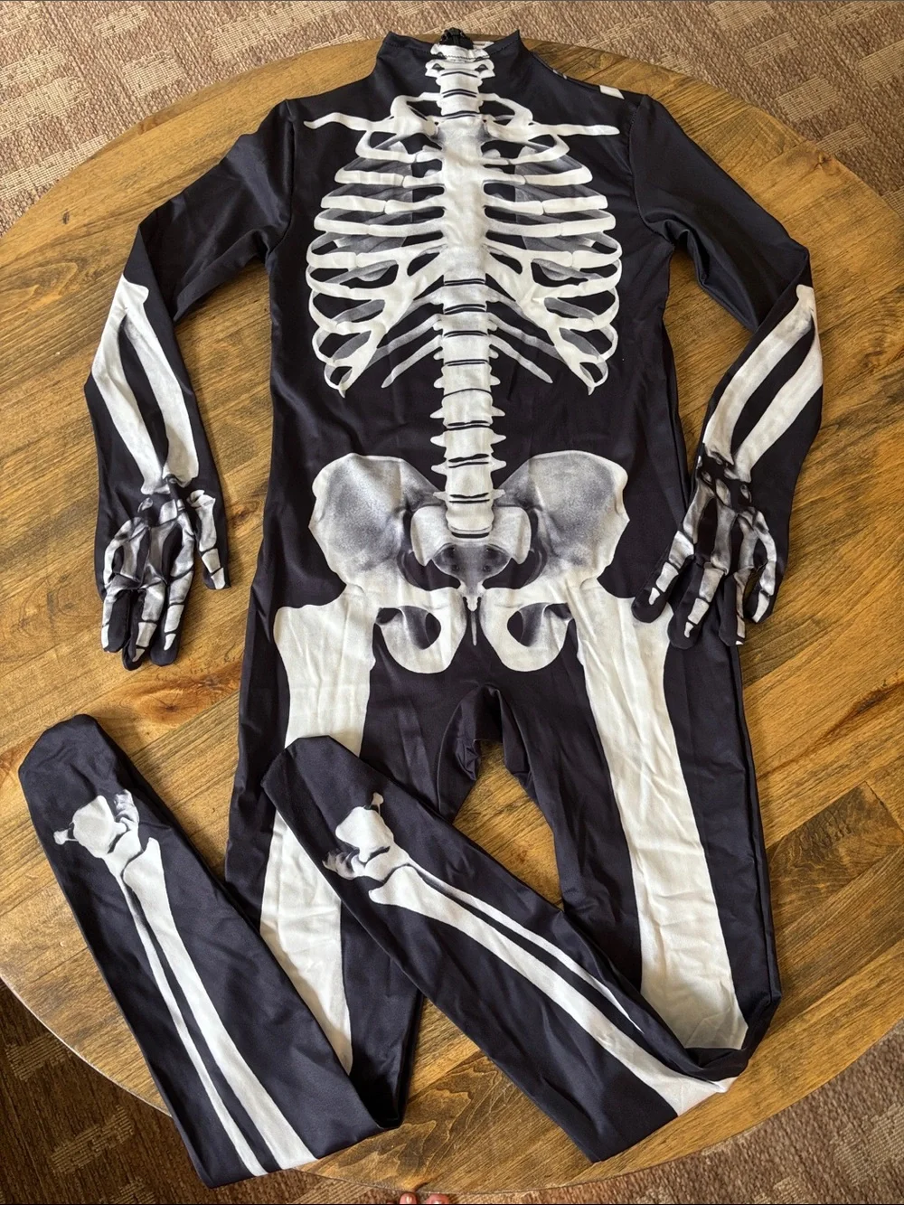 Kids Skeleton Stretch Body-con One Piece Halloween Costume